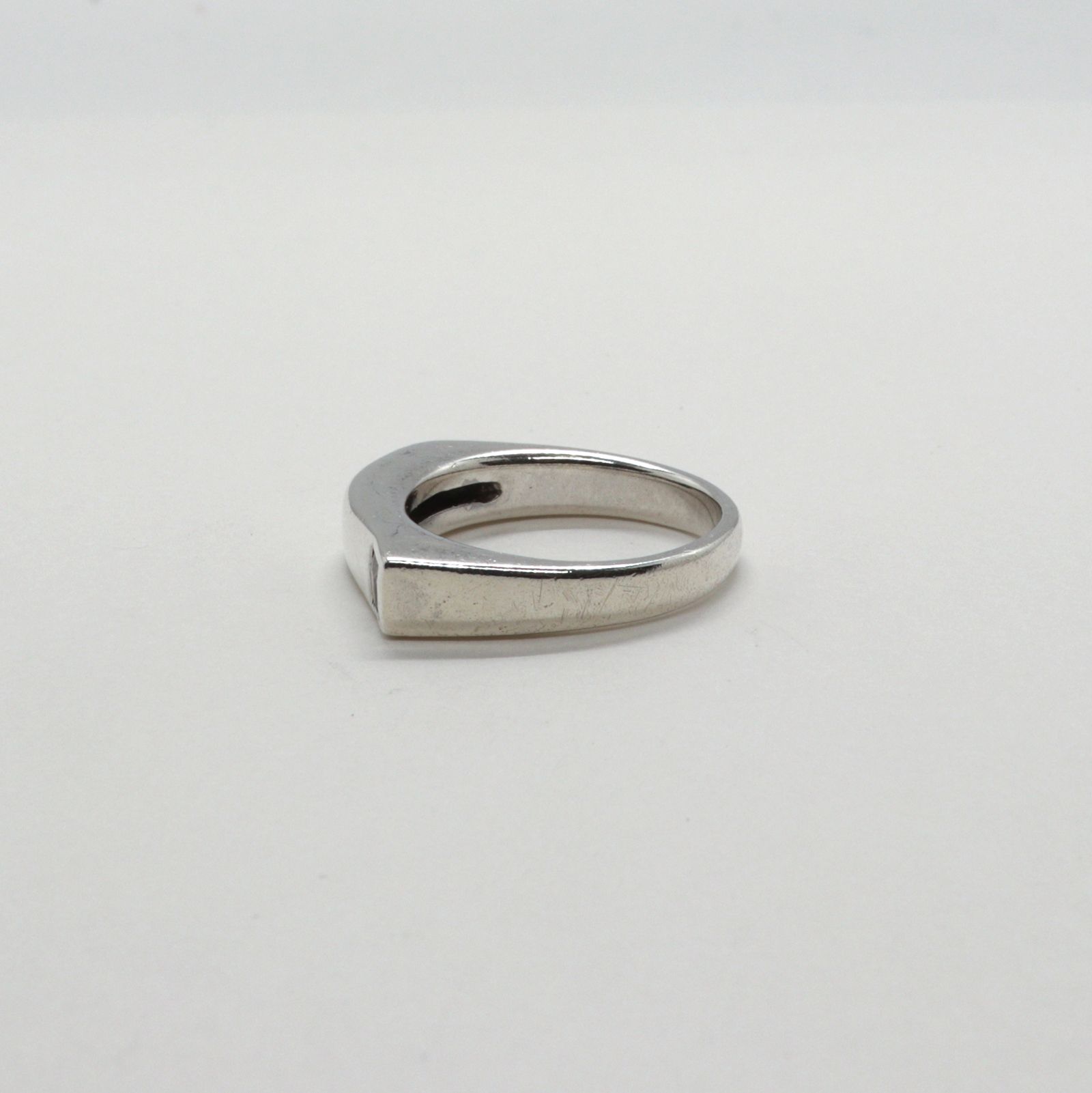 「スクエアエッジ」リング silver925 ヨーロッパ