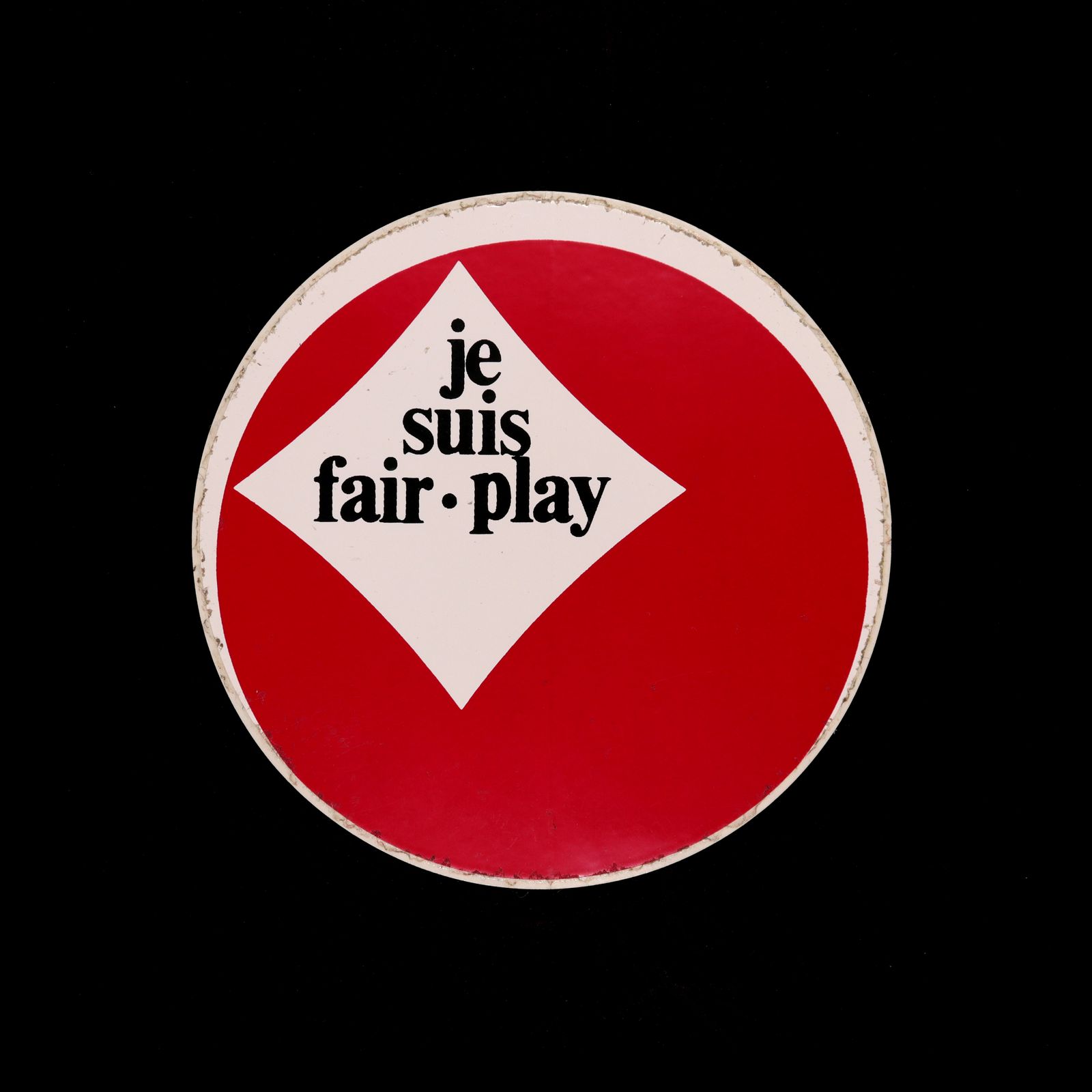 je suis fair play ヴィンテージステッカー フランス