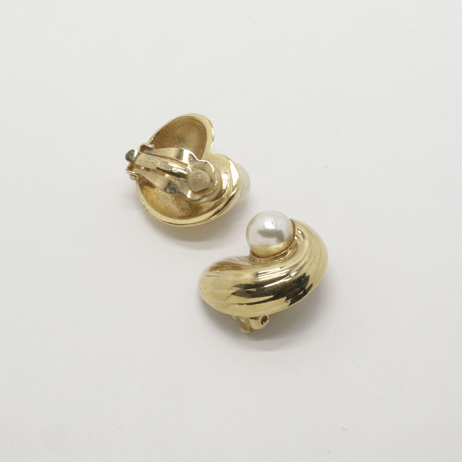 「シェル&パール」イヤリング フランス 1990s NINARICCI