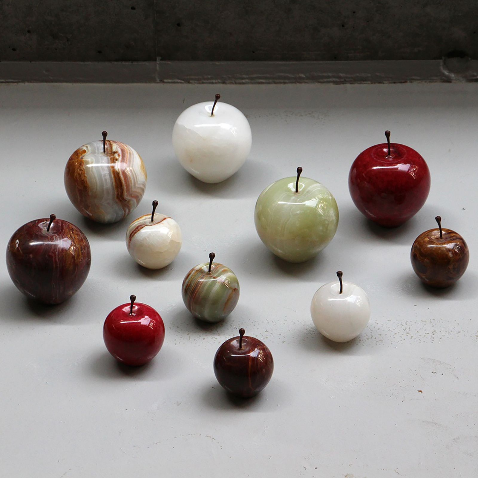 「Marble Apple Large」White