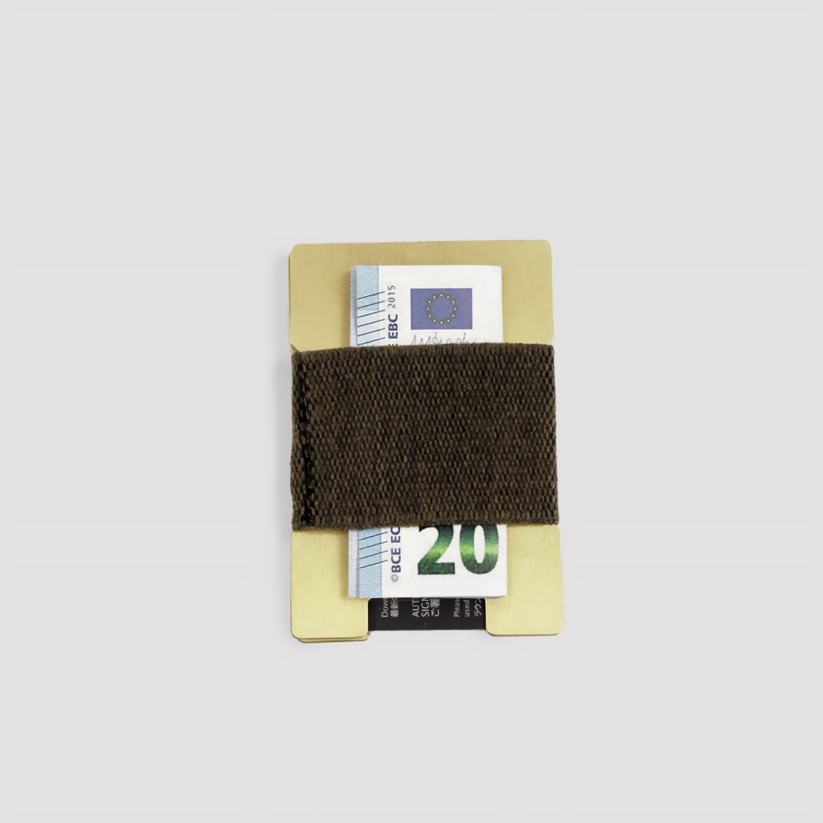 「METAL PLATE CARD HOLDER」カードケース ゴールド
