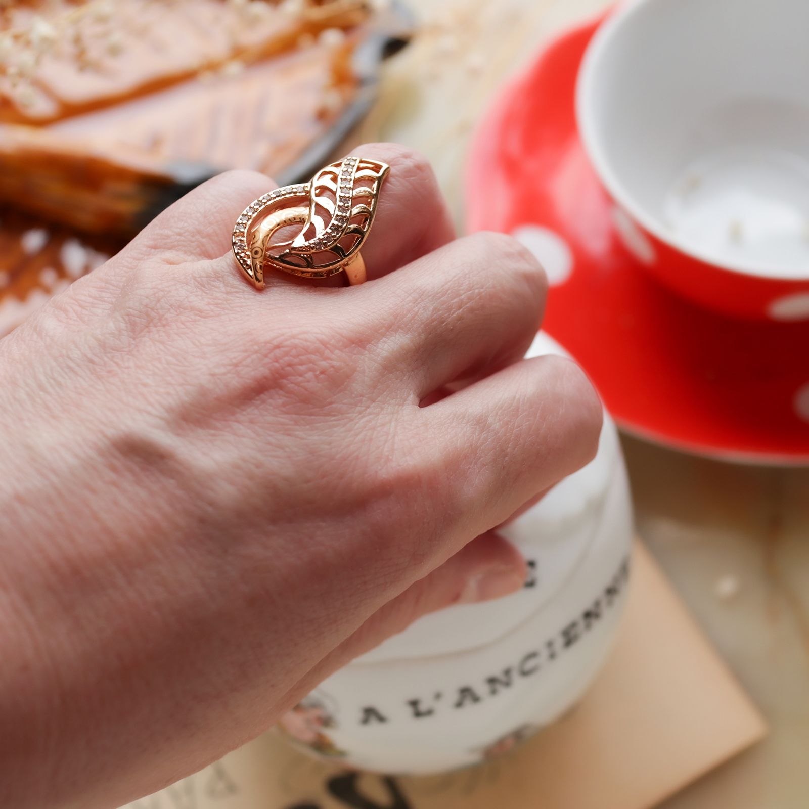 「オープンリーフ」デッドストックリング イギリス