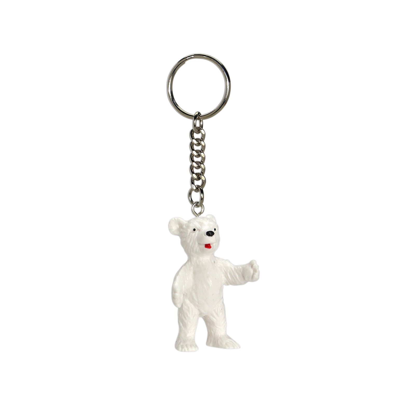 「ALFRED FISCHER KEY RING」standing bear white ドイツ