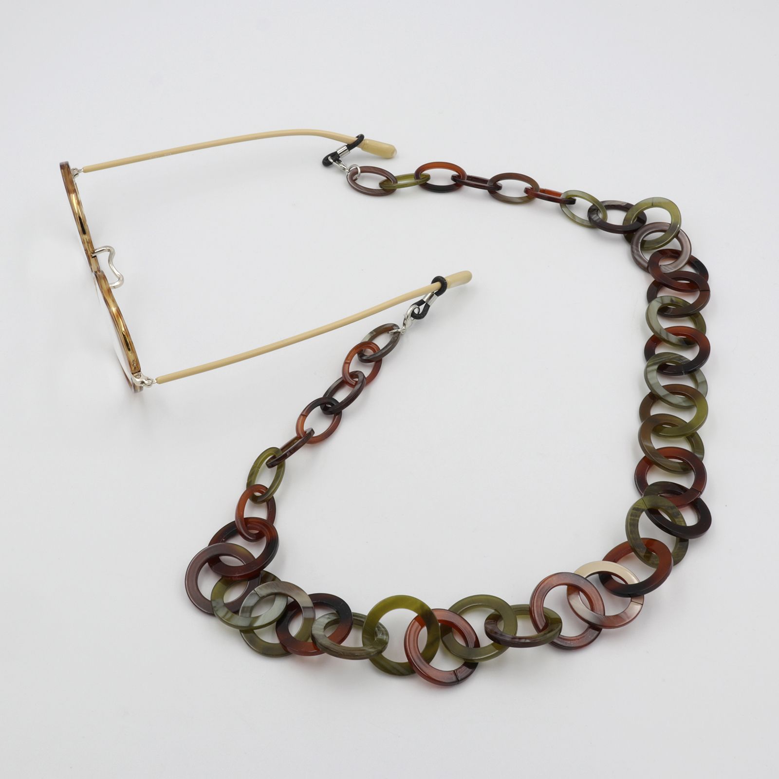 「Chunky Chain」グラスチェーン earthy mix
