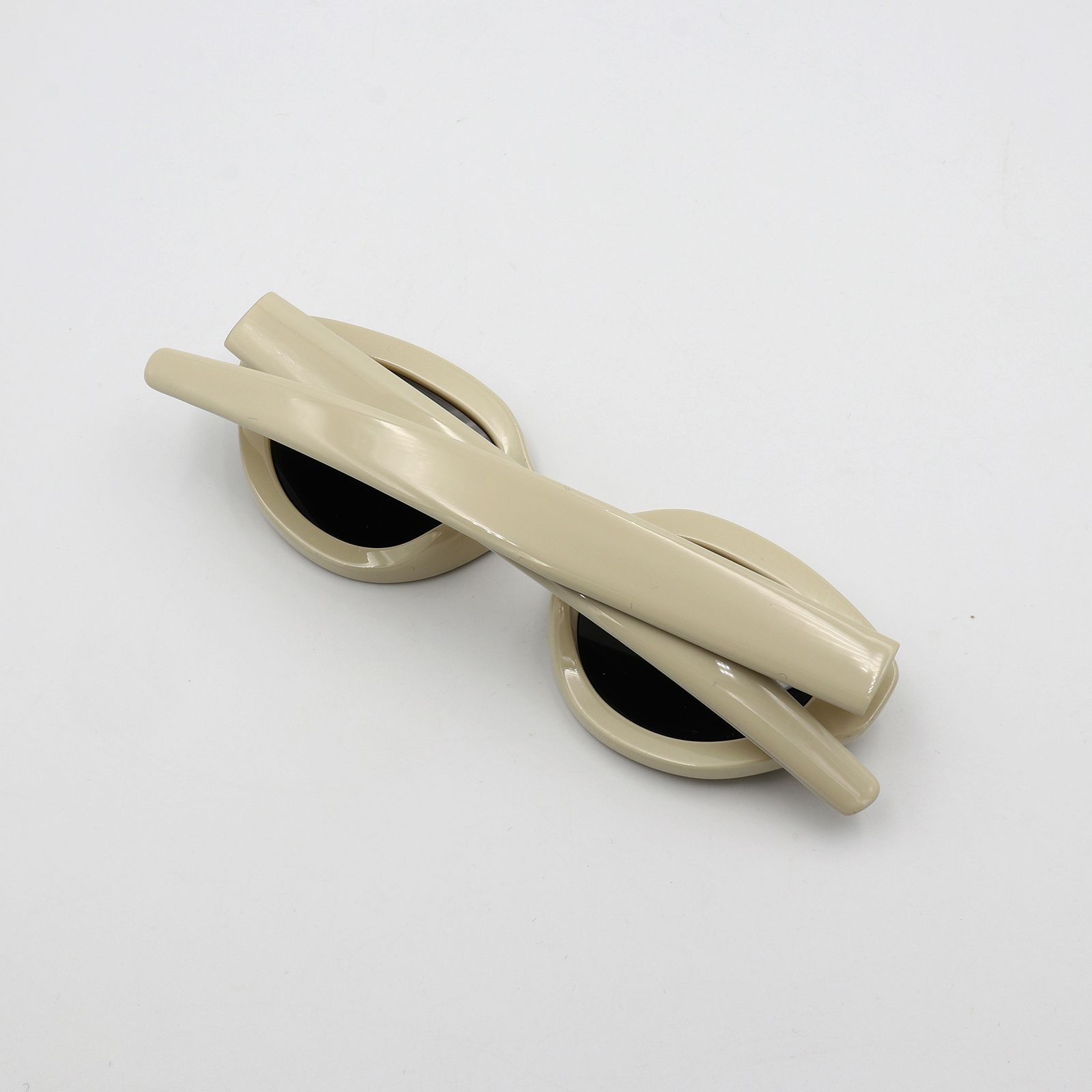 「Vanessa」Sunglasses Ivory × Gray Lens