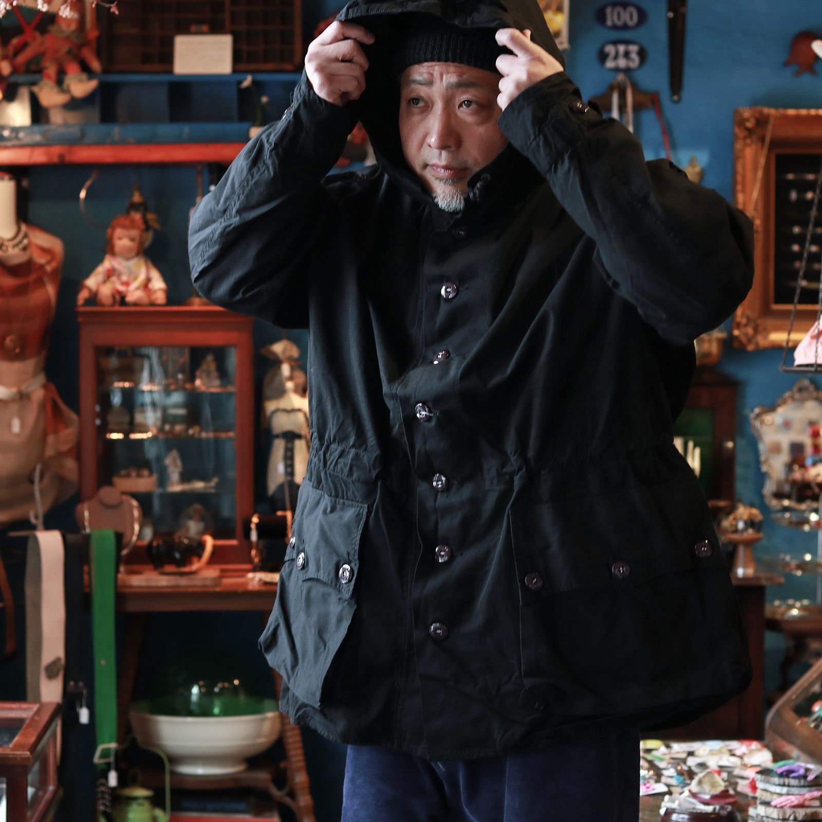 「スウェーデン軍 M62 スノーパーカ」ユーズド 後染めブラック スウェーデン 1960-80s