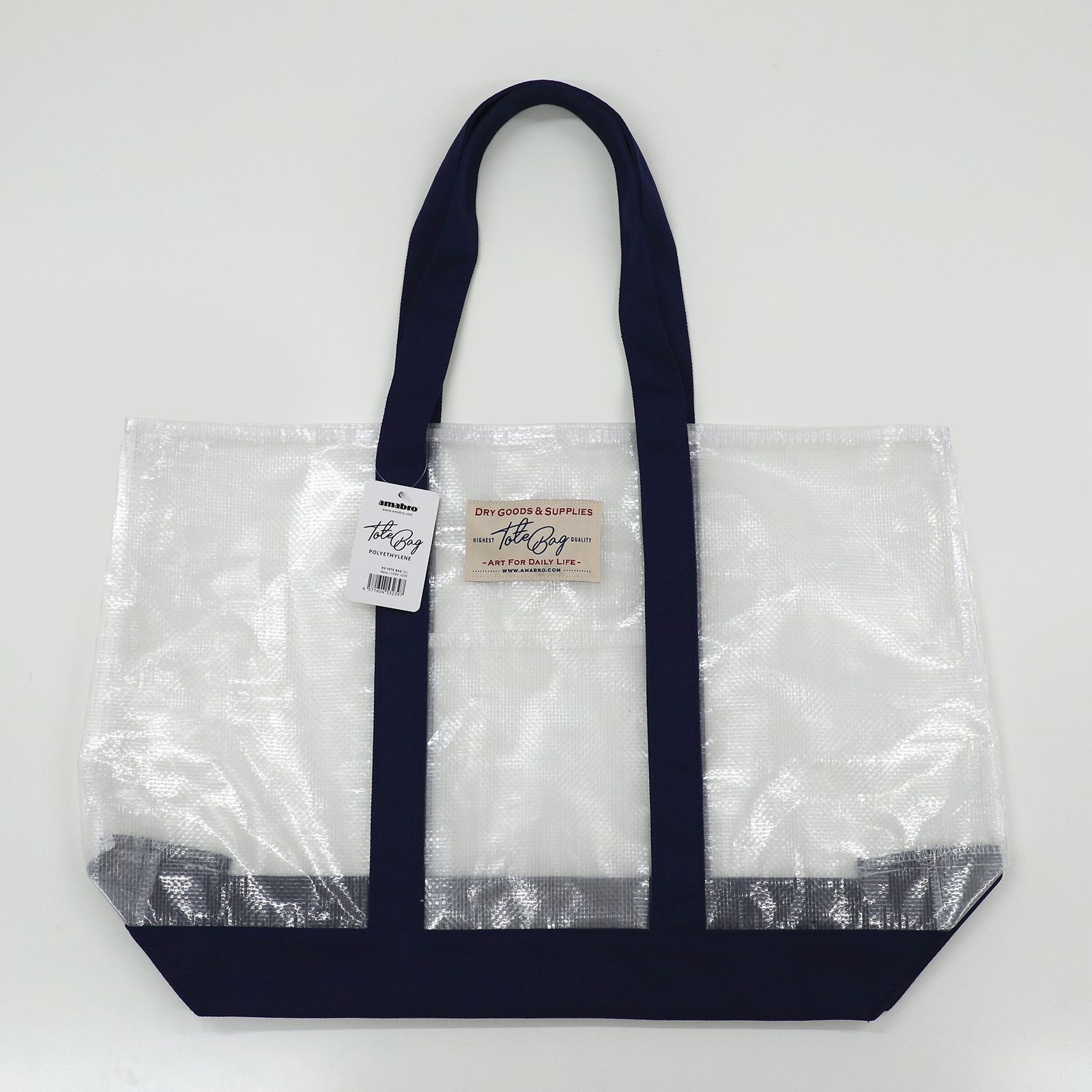 「PE TOTE BAG L」ネイビー