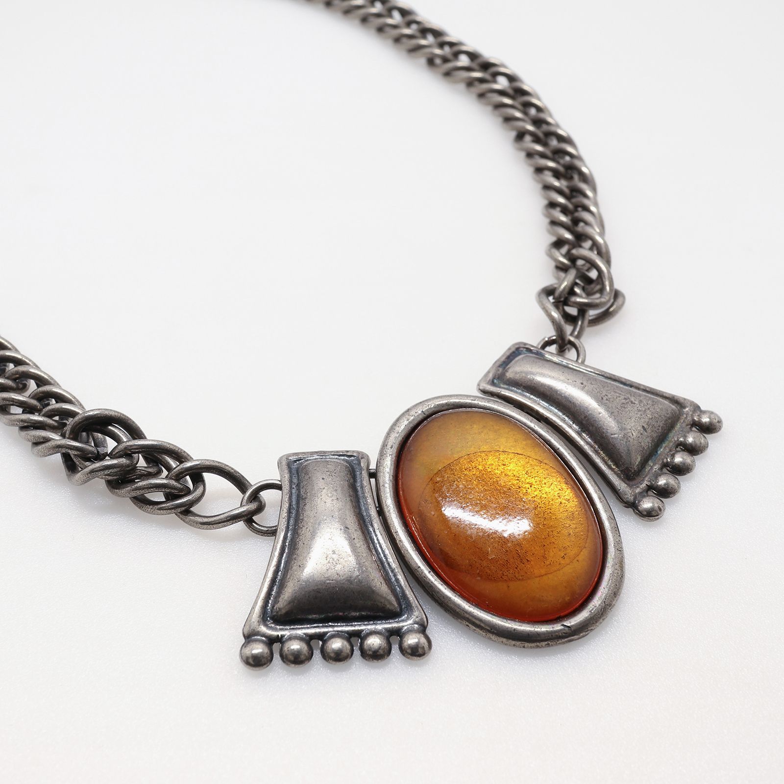 「トライバルアンバー」ネックレス ヨーロッパ LUCIANO SOPRANI