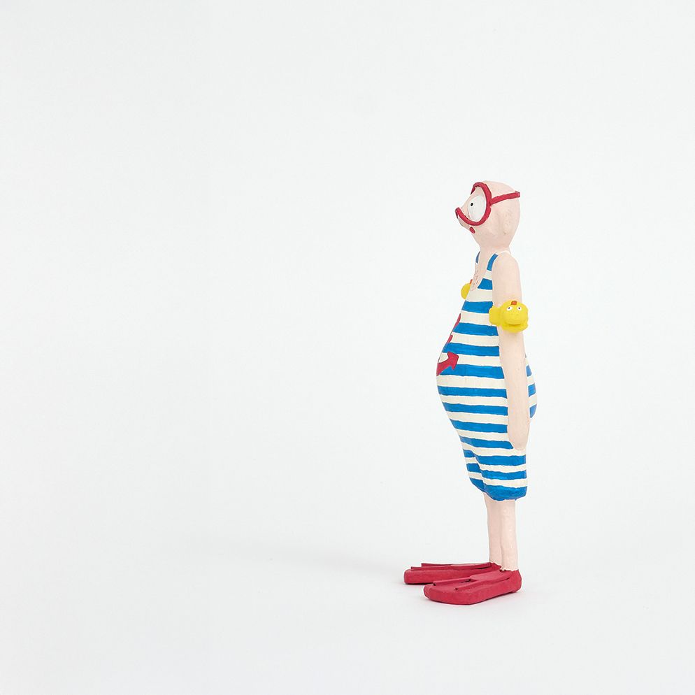 PAPIER MACHE SWIMMING GOGGLES MAN 【BATELA】