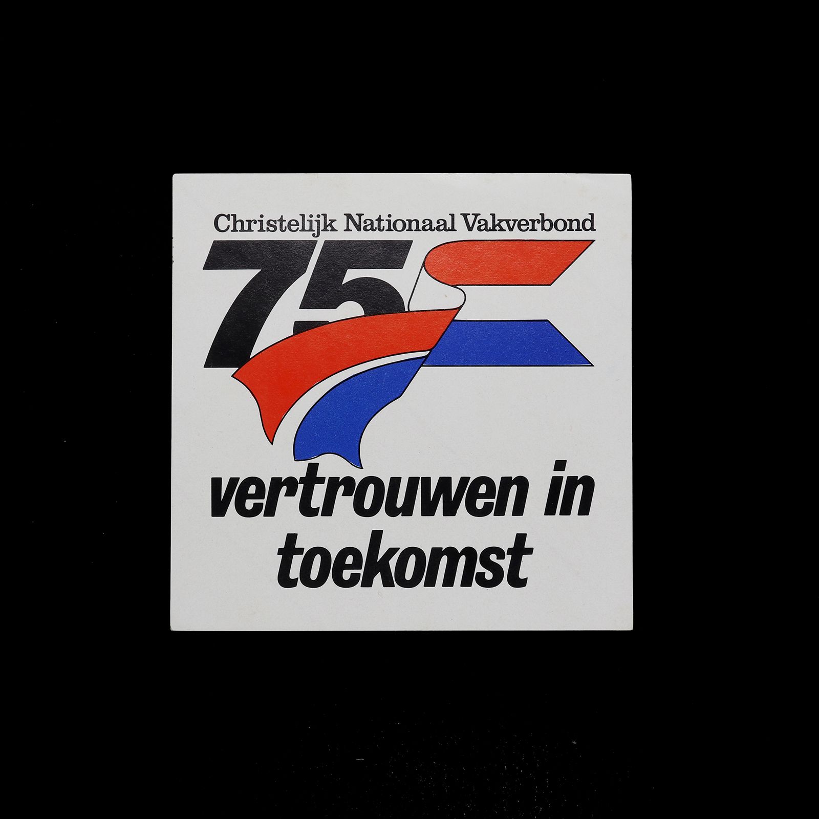 「vertrouwen in toekomst」ヴィンテージステッカー ヨーロッパ