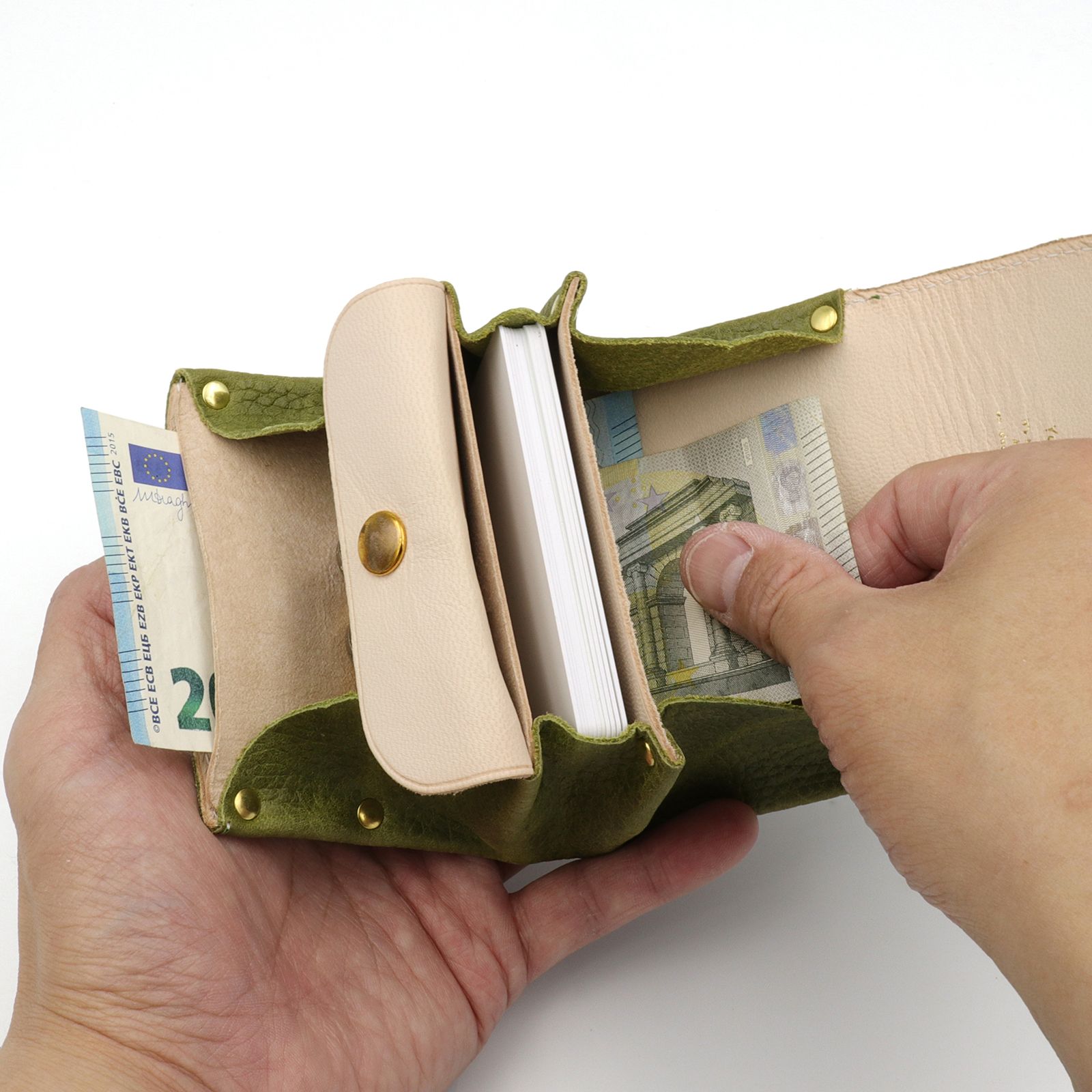 「アコーディオンウォレットmini」財布 ウーノ・グリーン