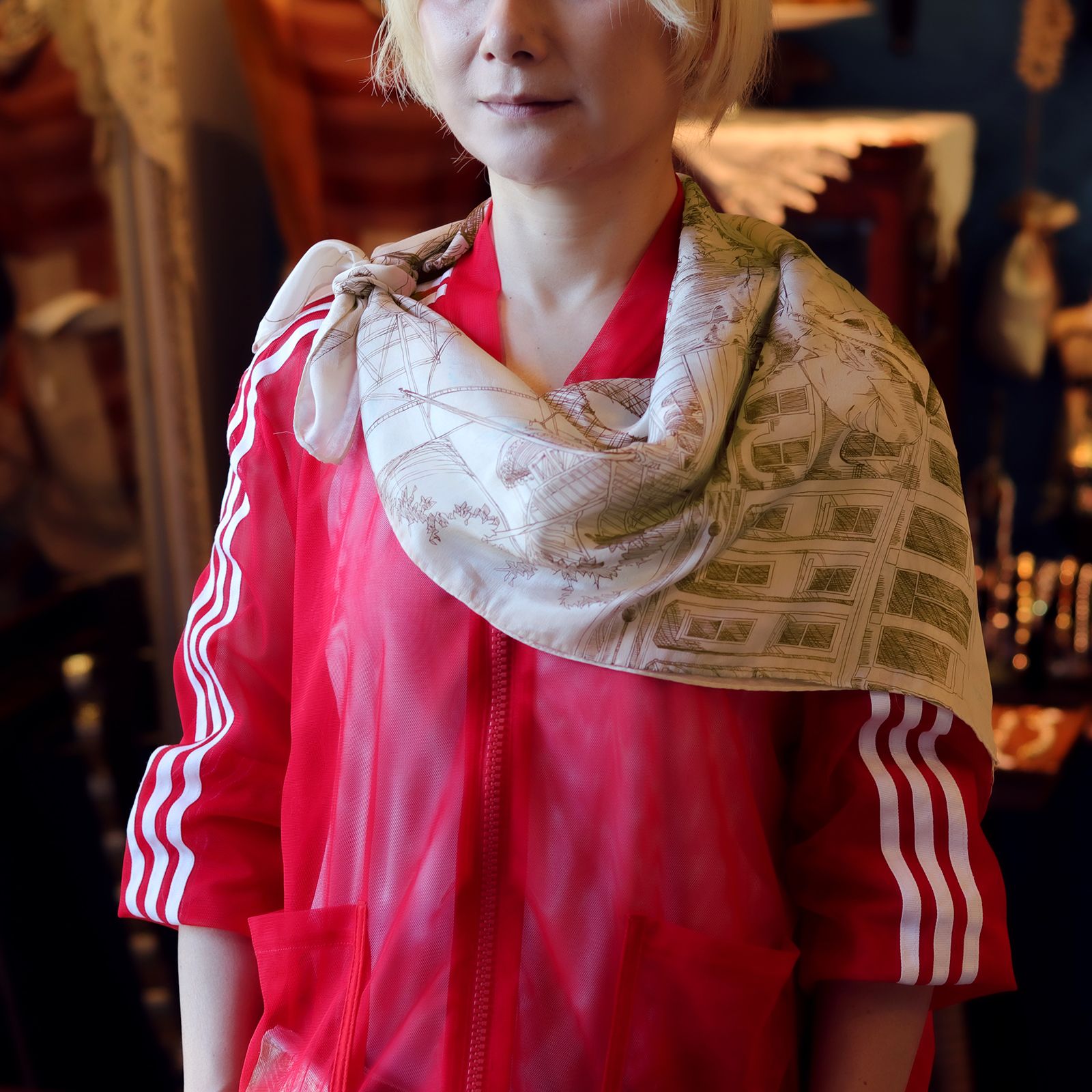 「アーバンコラージュ」ヴィンテージスカーフ ヨーロッパ