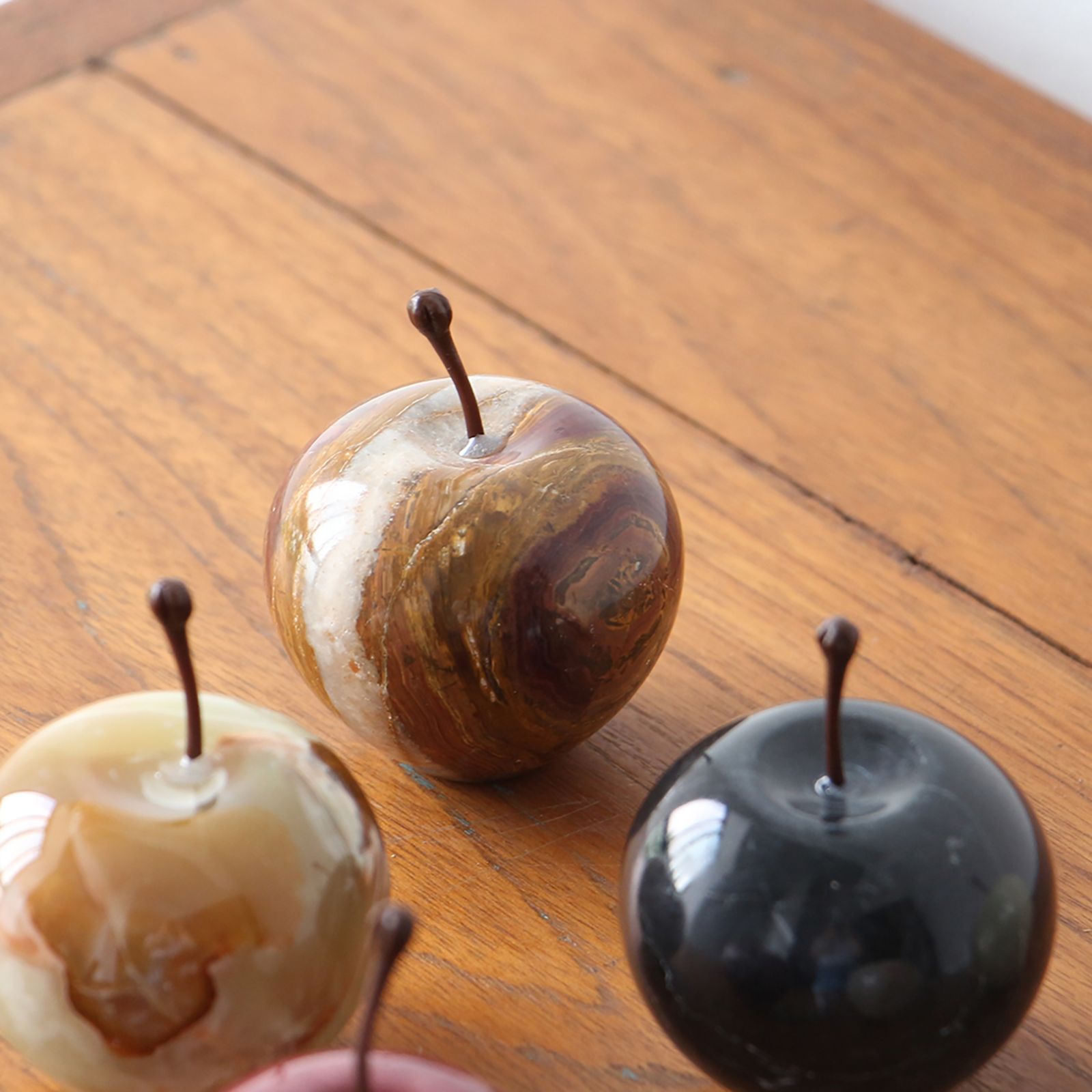 「Marble Apple Small」Brown