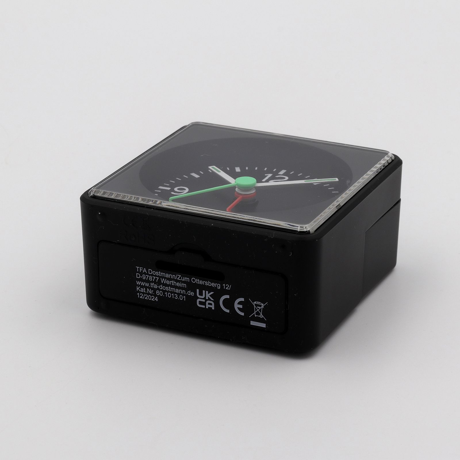 「Analogue alarm clock Push Wecker」アラームクロック BLACK TFA ドイツ