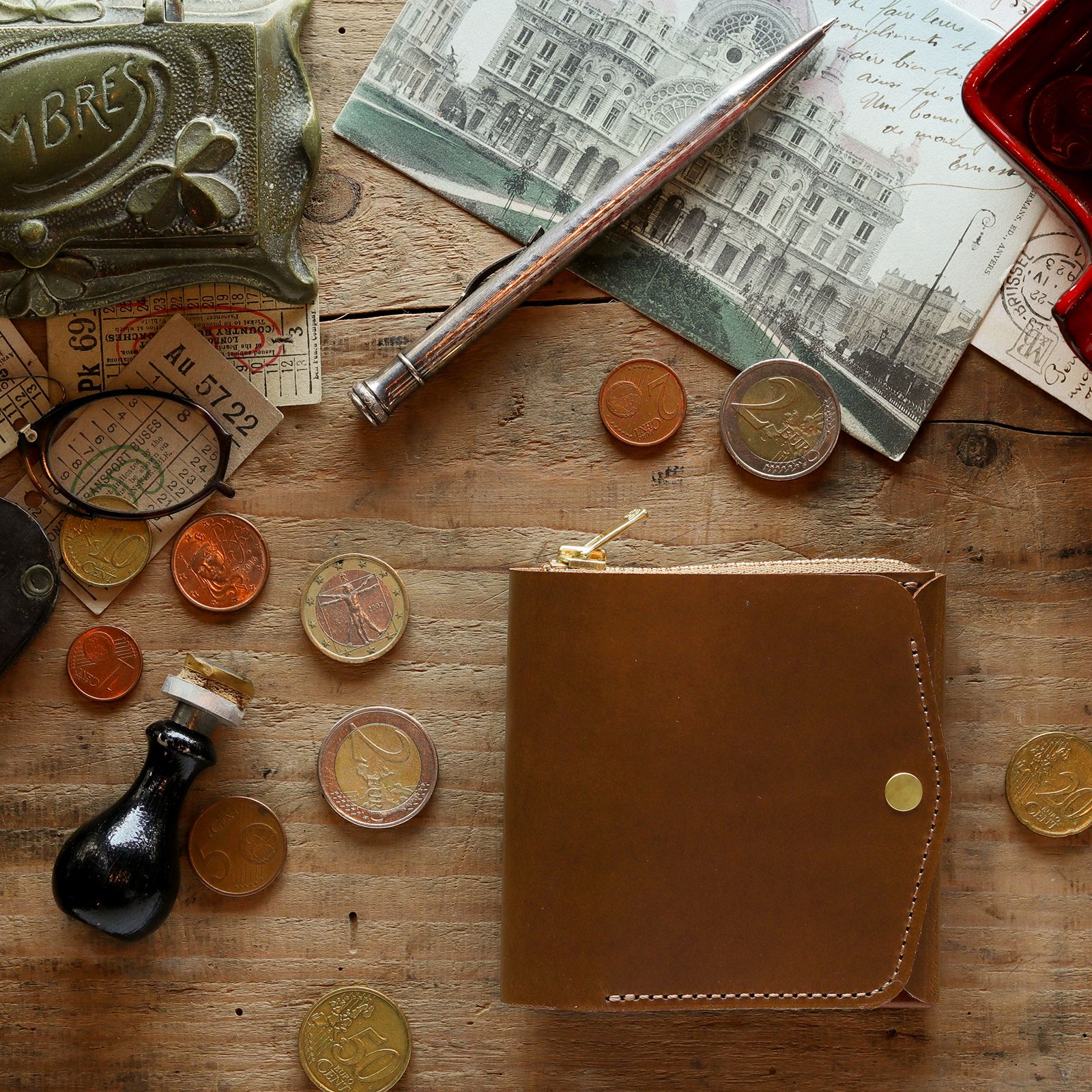 「小さく薄い財布SAKU ver.3 Buttero」whisky