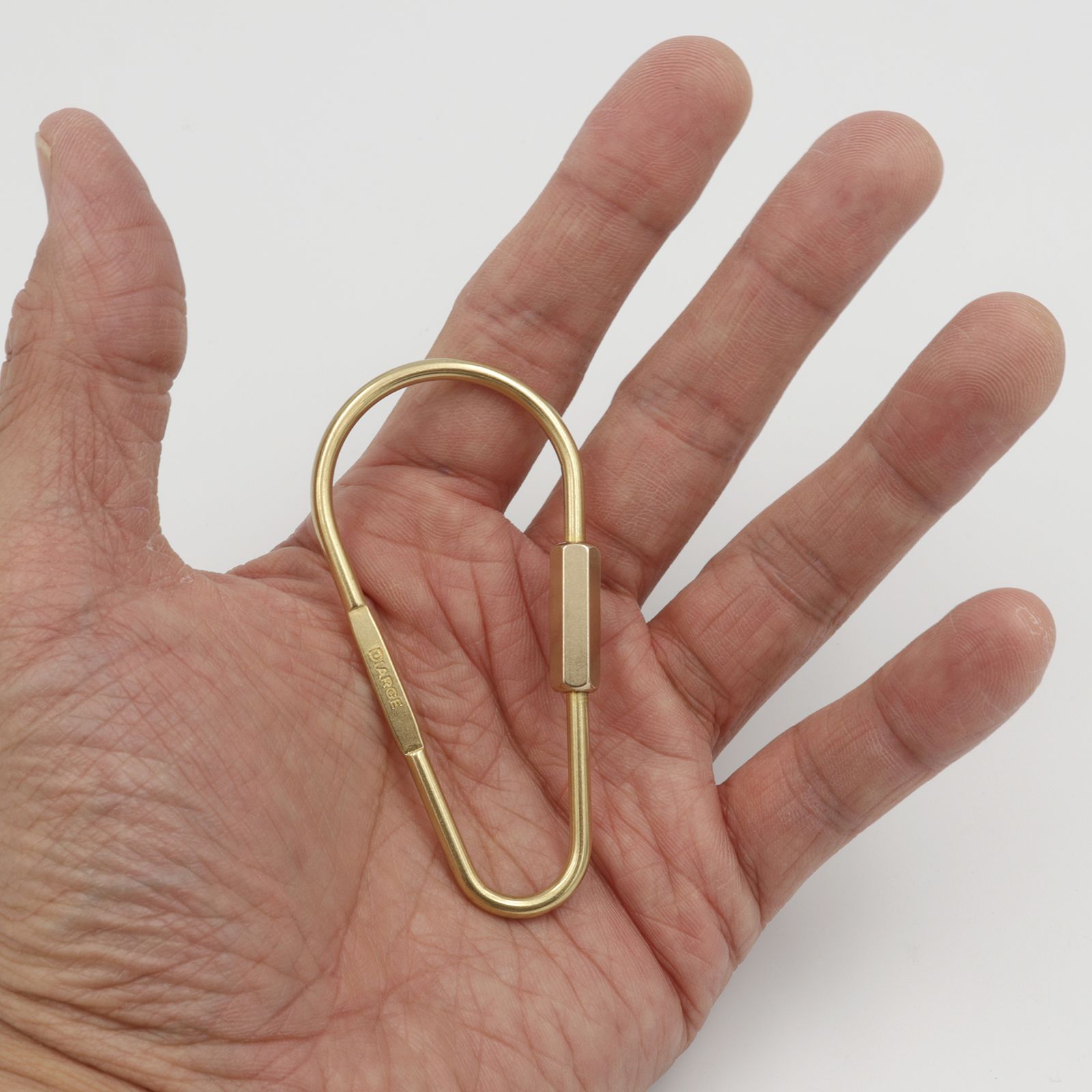 「DROP CARABINER KEYRING」キーリング シルバー