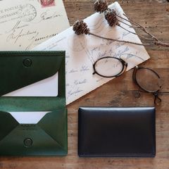 「Patan Buttero」カードケース（名刺入れ） dark navy