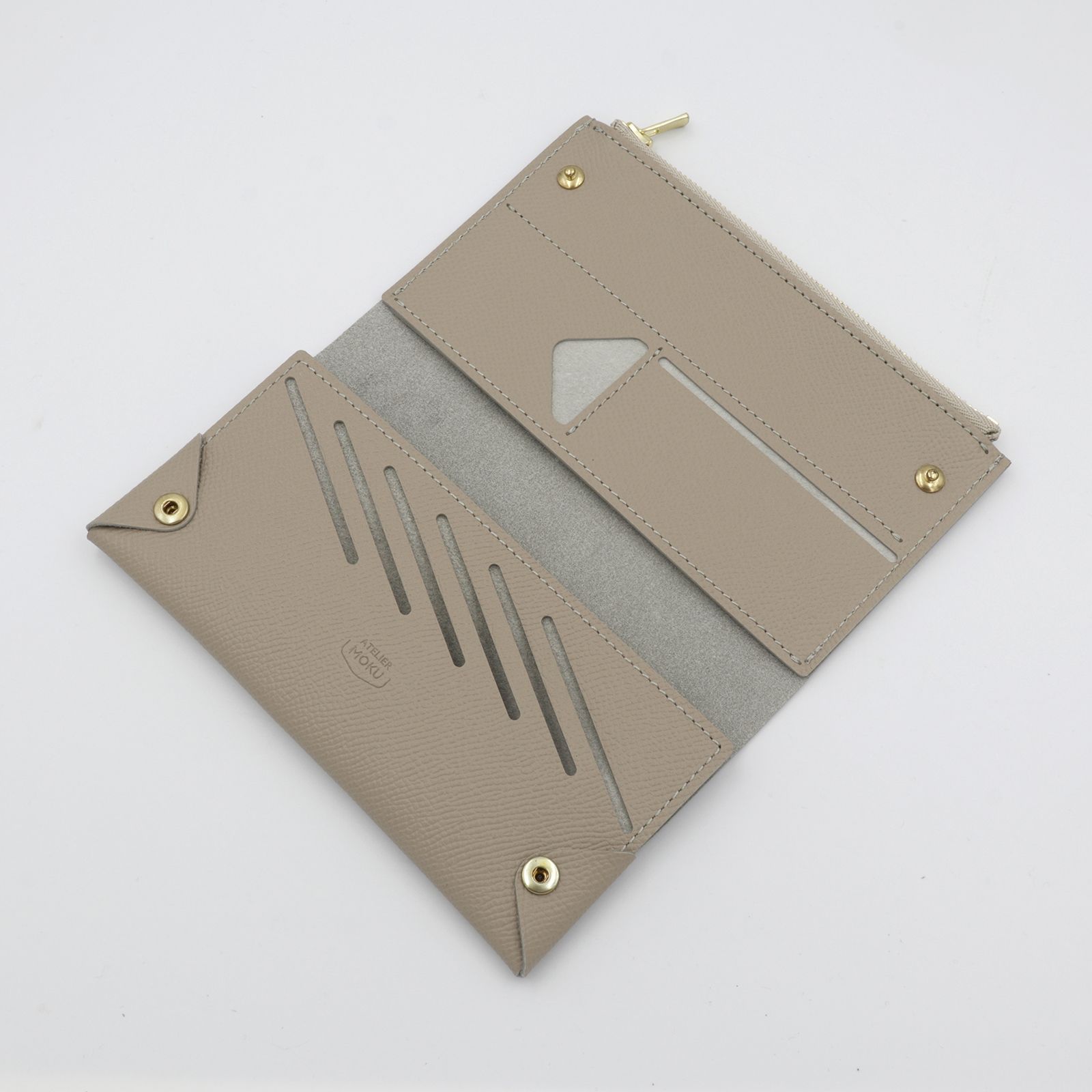 「小さく薄い長財布UNO ver.2 Noblessa」lightgray