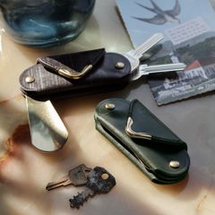 【Cramp】ミニキーケース＆シューホーン ブライドルレザー グリーン