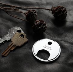 「BRASS CIRCLE KEYRING」キーリング シルバー