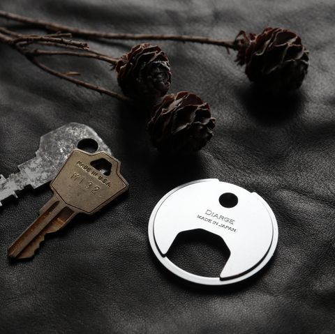 「BRASS CIRCLE KEYRING」キーリング シルバー