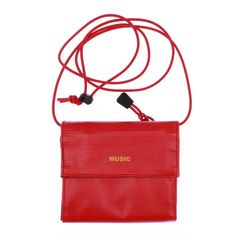 「MUSI Wallet」ショルダーウォレットL レッド