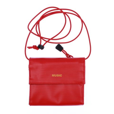 「MUSI Wallet」ショルダーウォレットL レッド