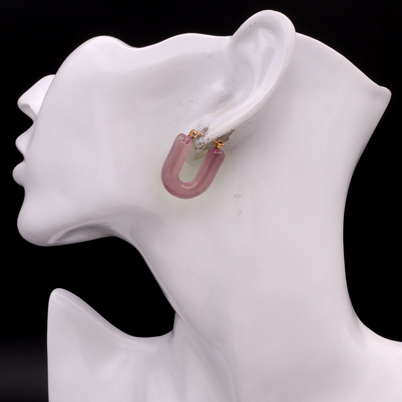 「Glass Hoop "U" Pierce」ピアス(片耳) フェーズ