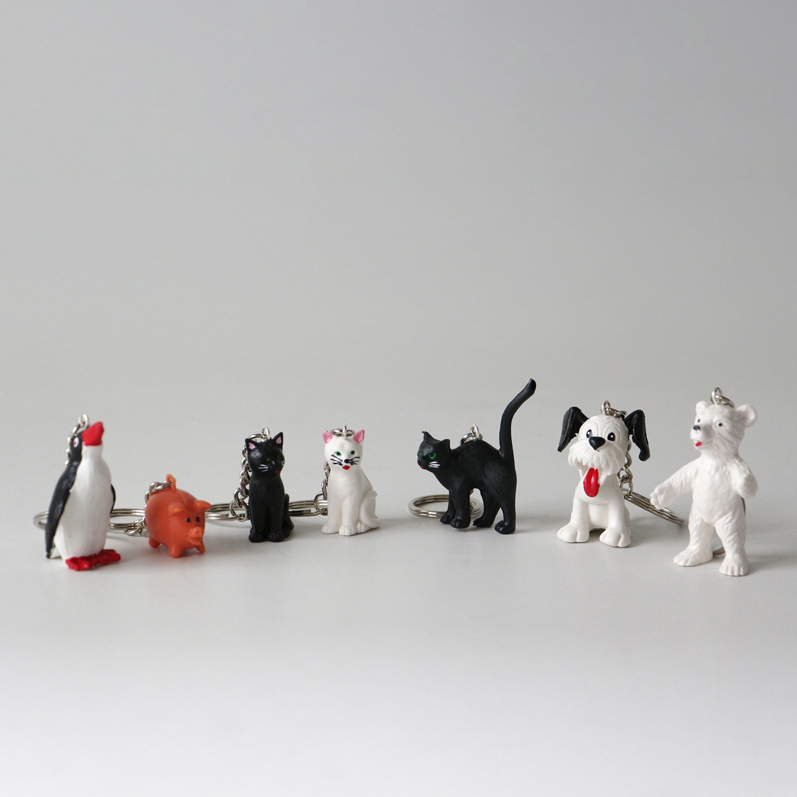 「ALFRED FISCHER KEY RING」sitting cat black ドイツ