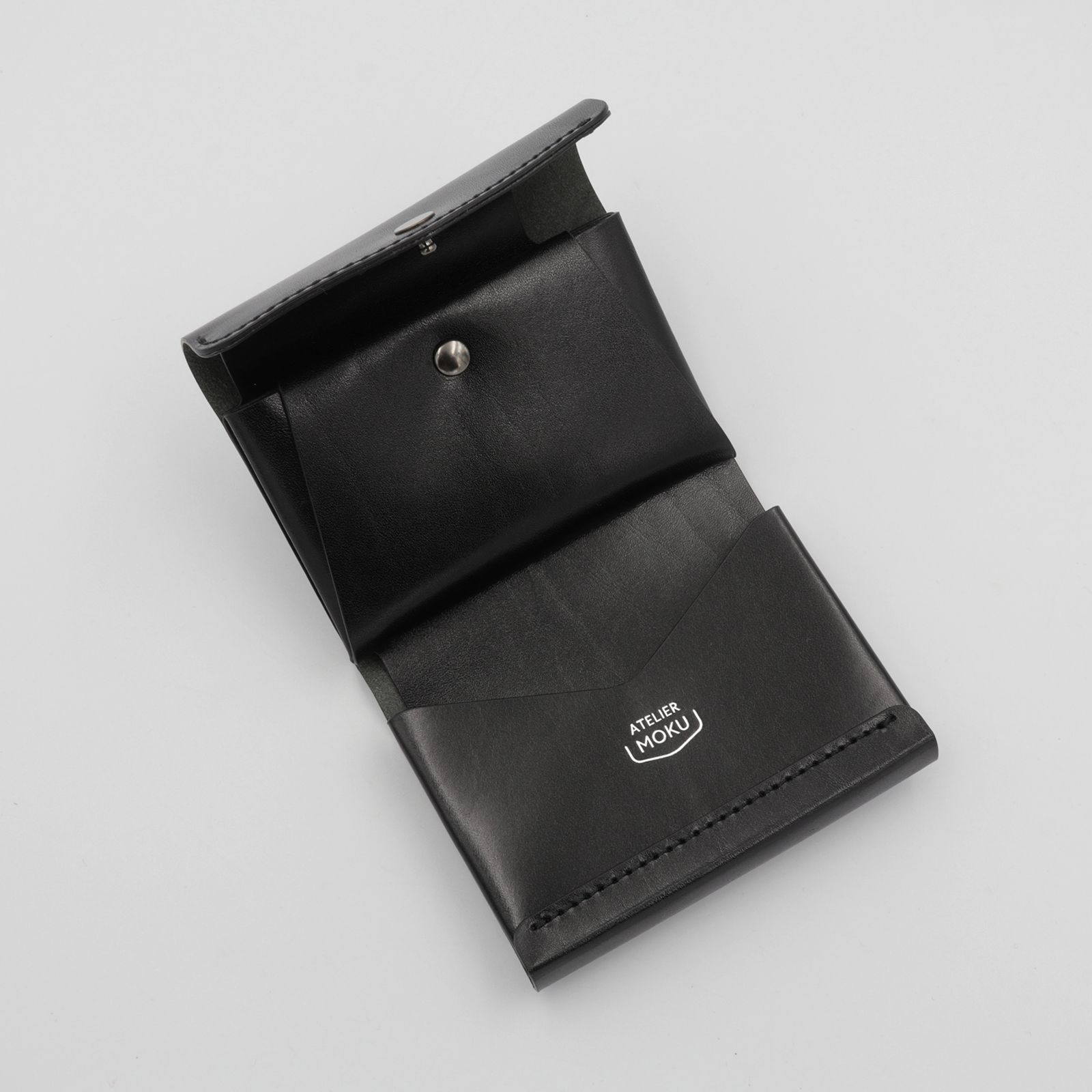 「三つ折りミニ財布PALUMO Rugato」black