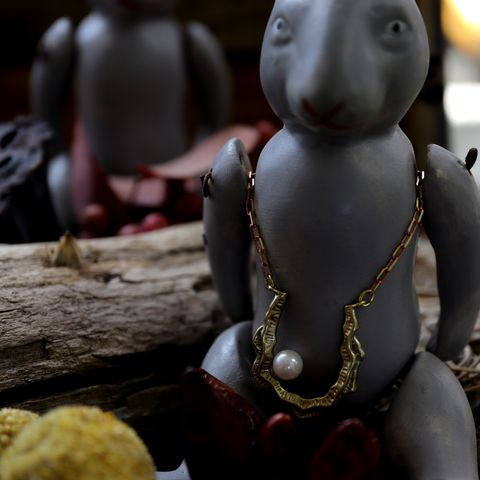 「oyster necklace」ネックレス