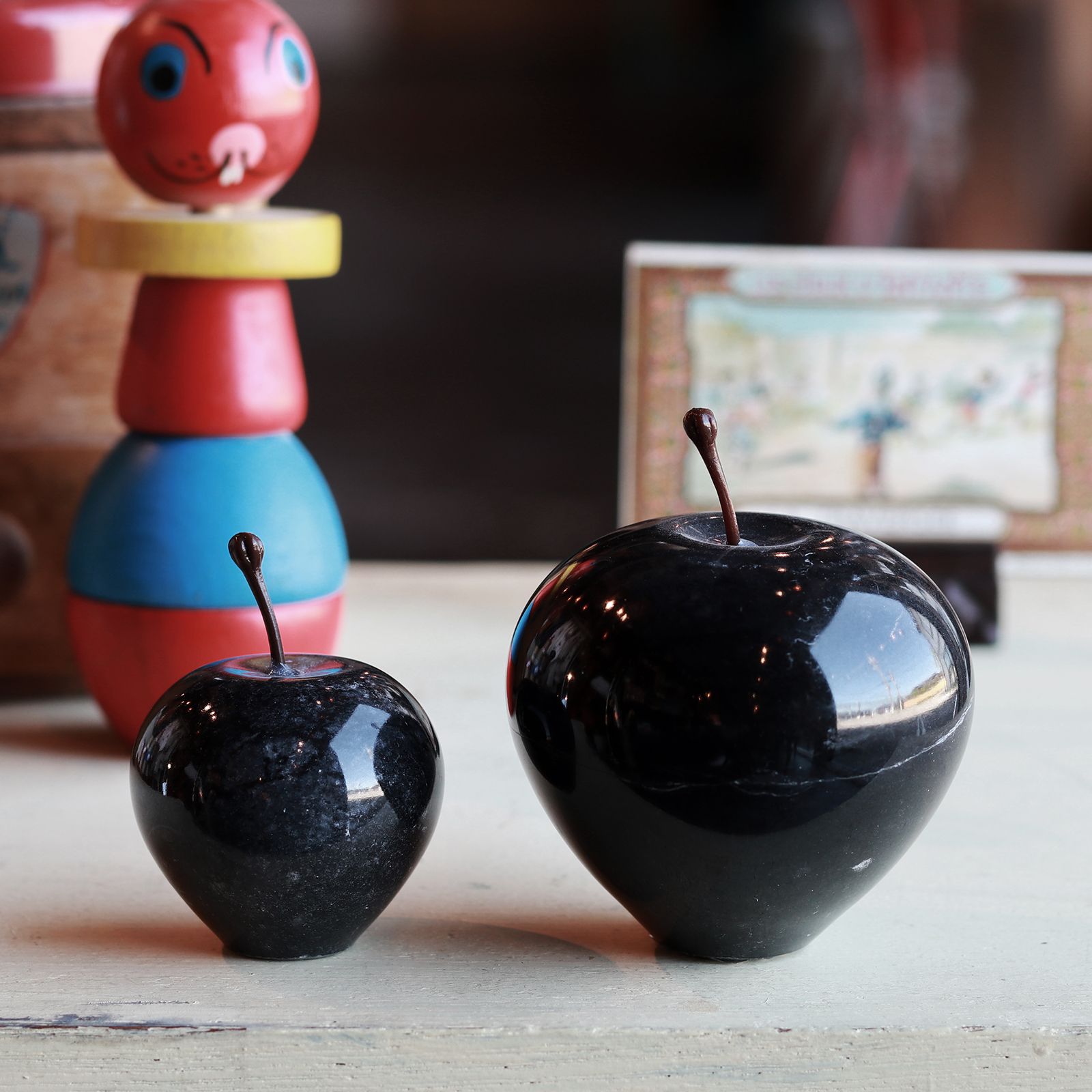 「Marble Apple Small」Black