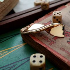 「ゴールドスワーブ」ブローチ フランス GIVENCHY