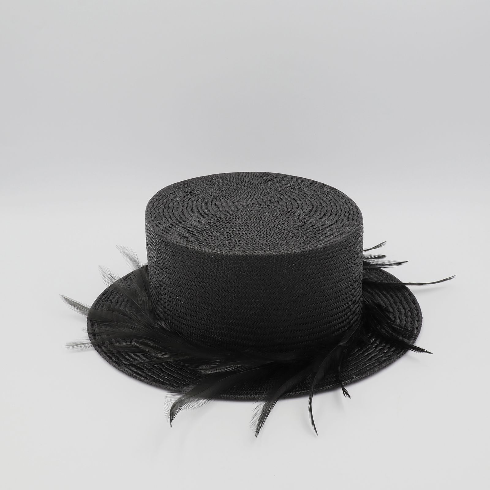 【送料無料対象外】黒い羽根のストローキャノチエ ブラック