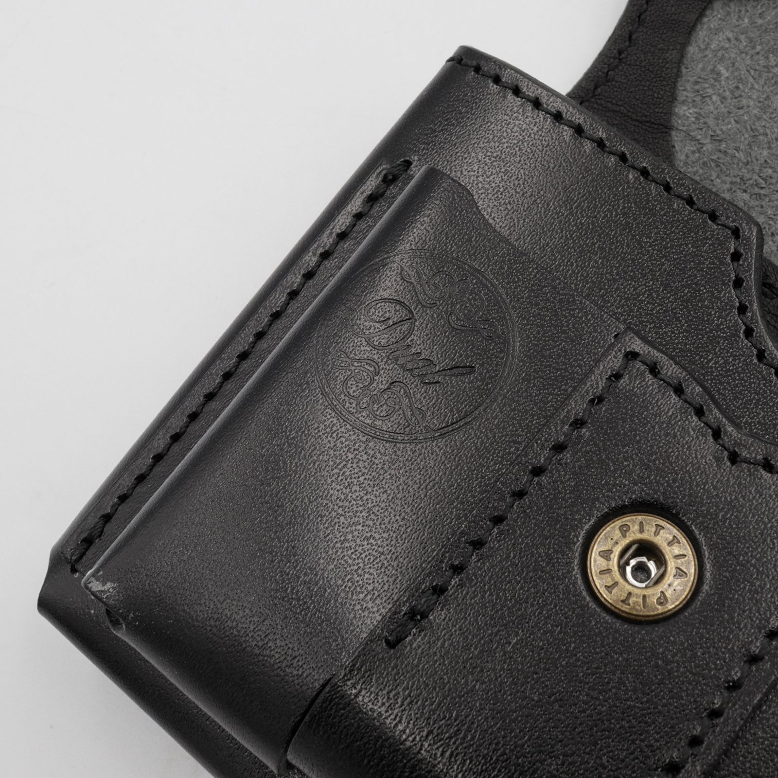 【Dual】ギャルソンコンパクトウォレット サドルプルアップ  ブラック