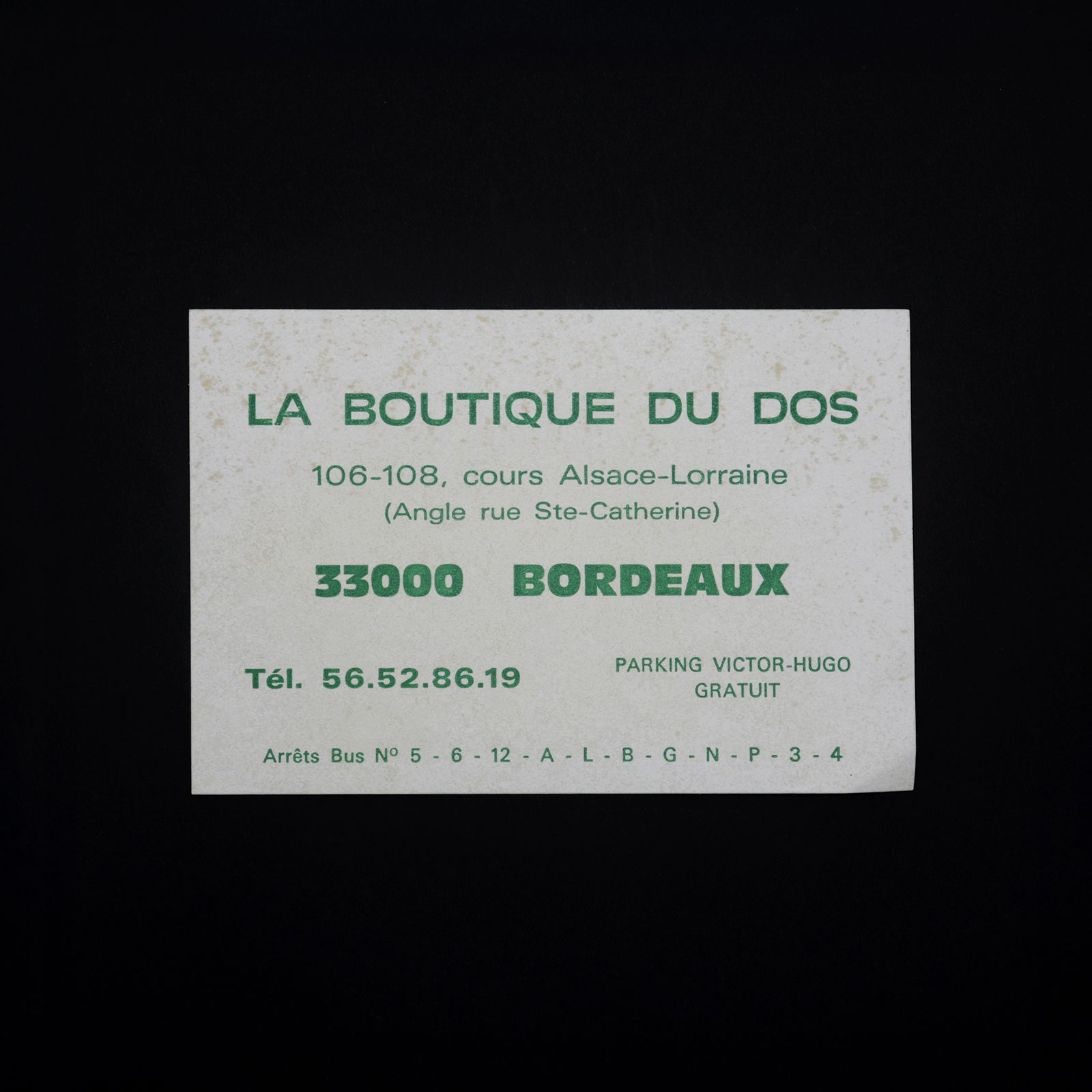「LA BOUTIQUE DU DOS」ヴィンテージステッカー ヨーロッパ