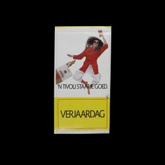 「VERJAARDAG」ヴィンテージステッカー ヨーロッパ