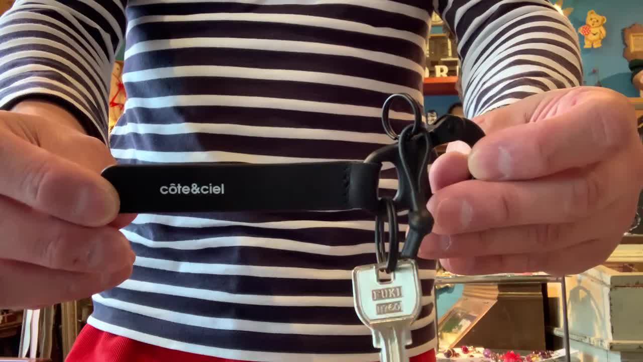 キーホルダー・キーリング COTEetCIEL LetGo Leather Keychain 29066 Black Cote&ciel コートエシエル LETGO PETITS キーホルダー 29066