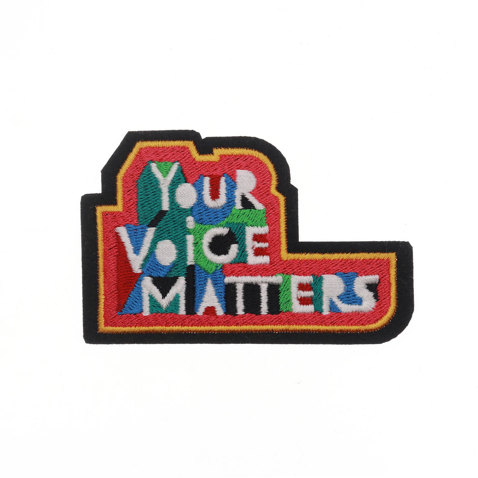 「Your Voice Matters」アイロンパッチ
