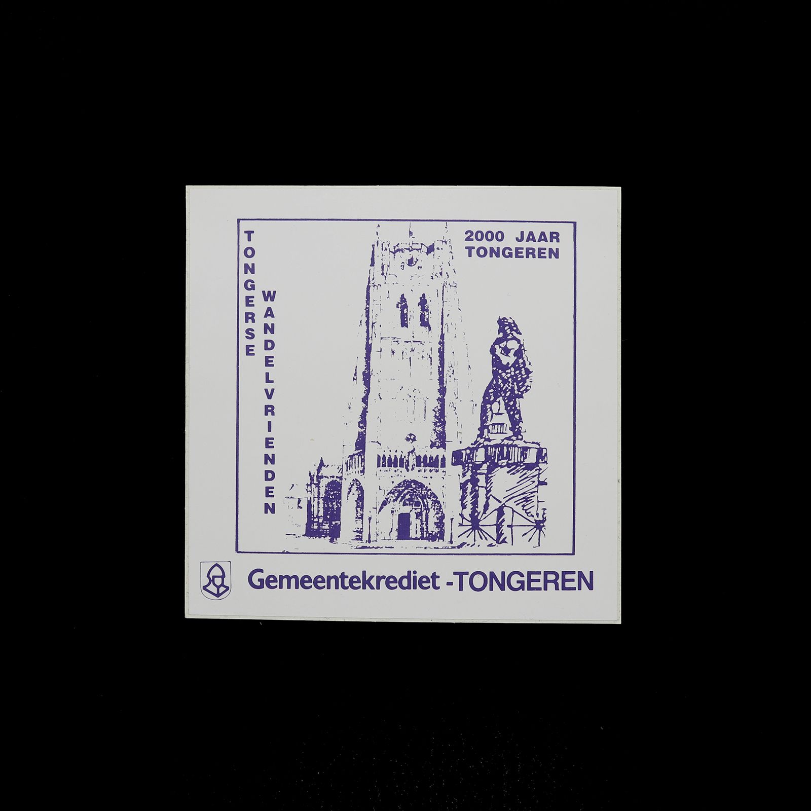 「Gemeentekrediet-TONGEREN」ヴィンテージステッカー ヨーロッパ