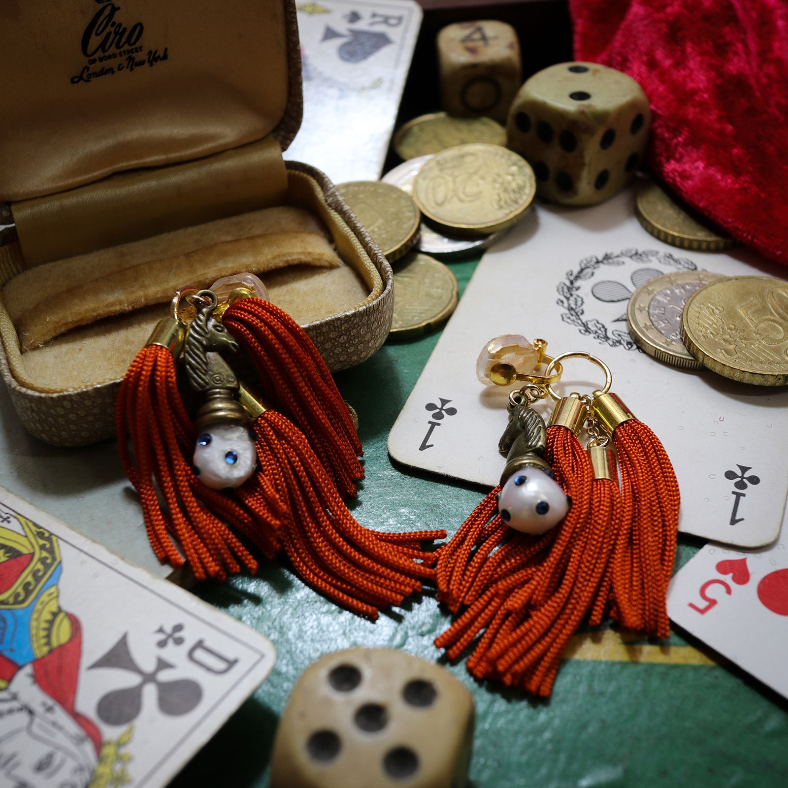 「chess」イヤリング【CASINO de sachikosim】