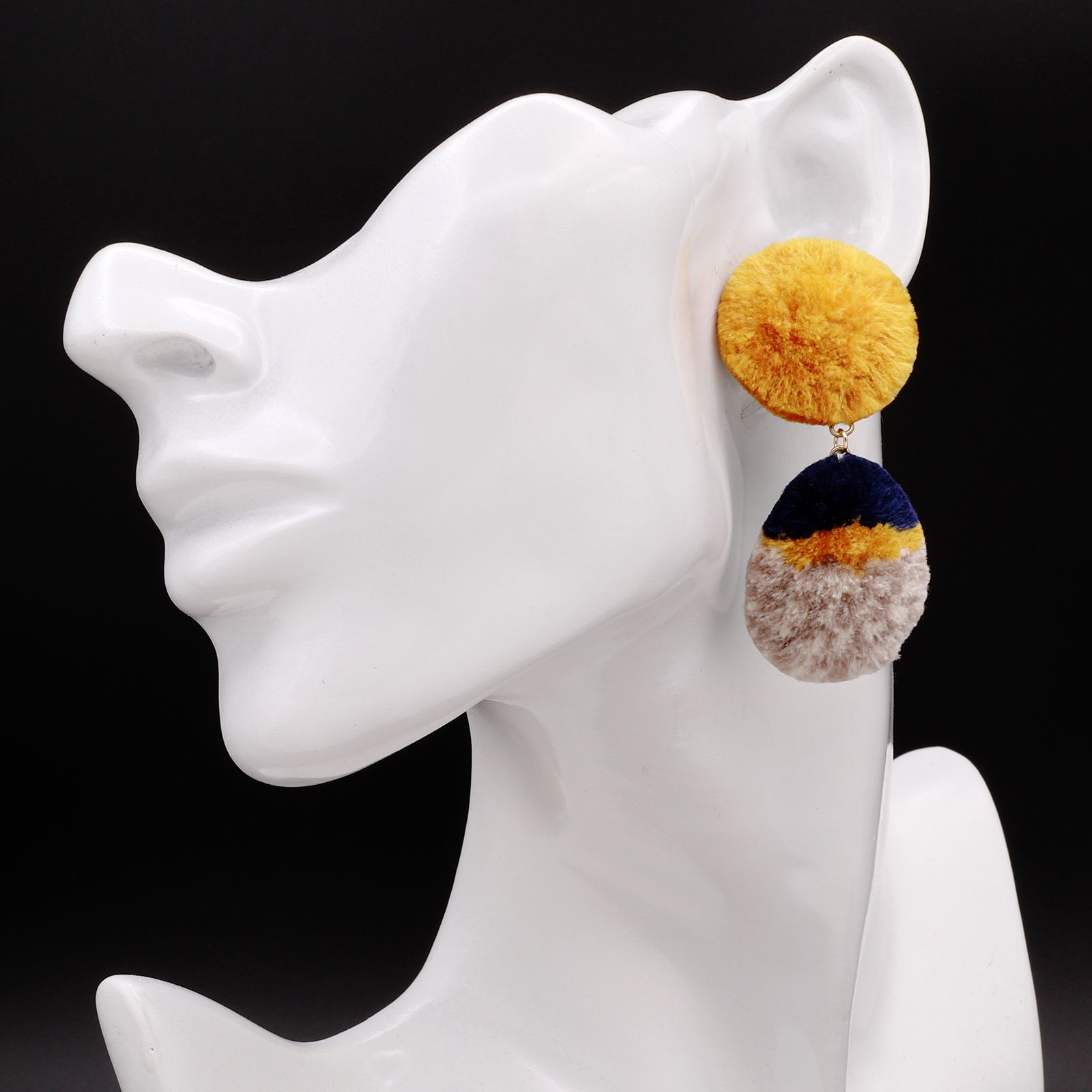 「TRIBO 連」ピアス イエロー【collection de couleurs de sachikoism】