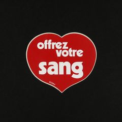 「sang」献血 ヴィンテージステッカー ヨーロッパ
