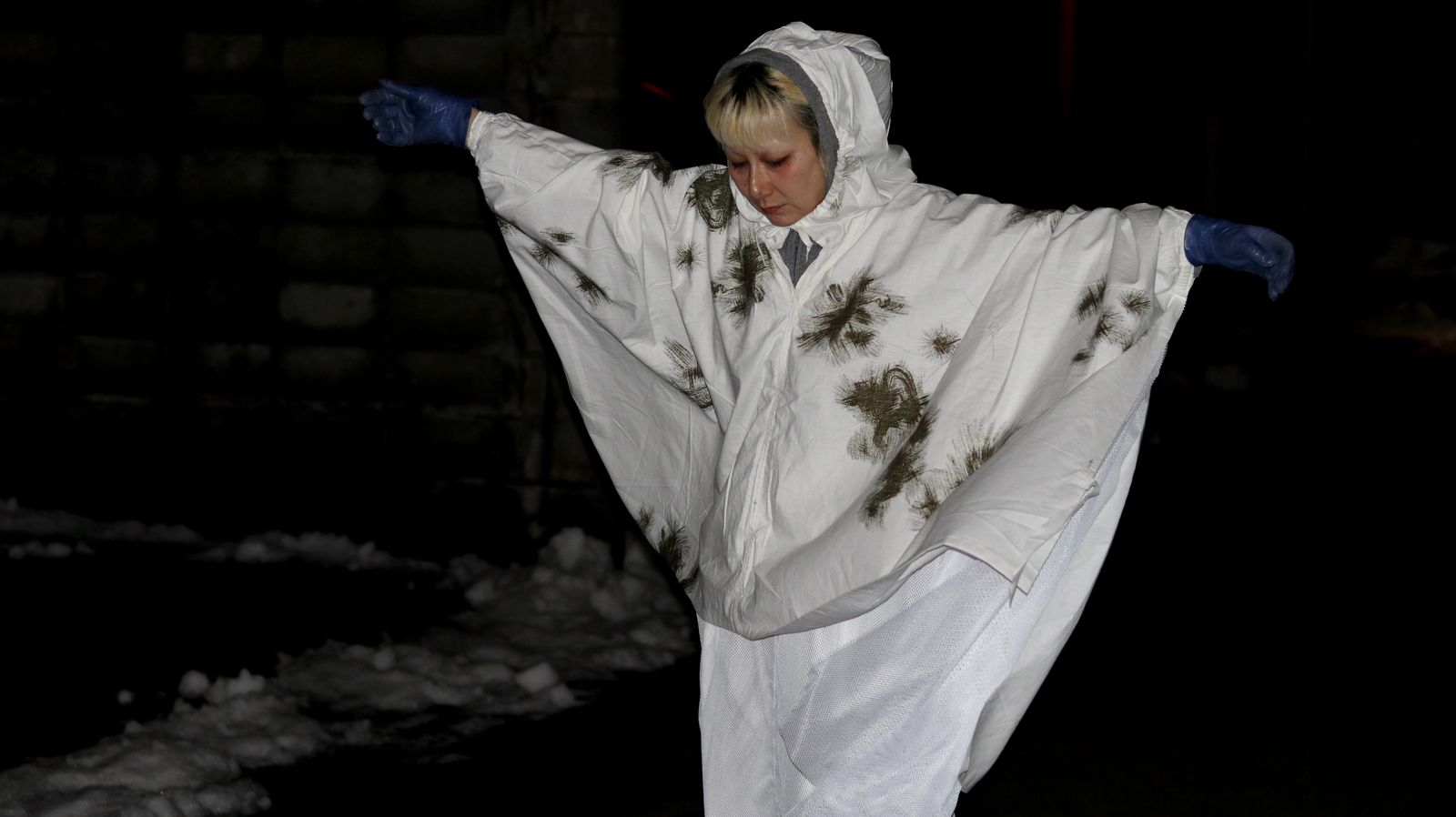 corne 10th anniversary item 「スノーカモ ポンチョ リメイク」 ドイツ 1960～70s