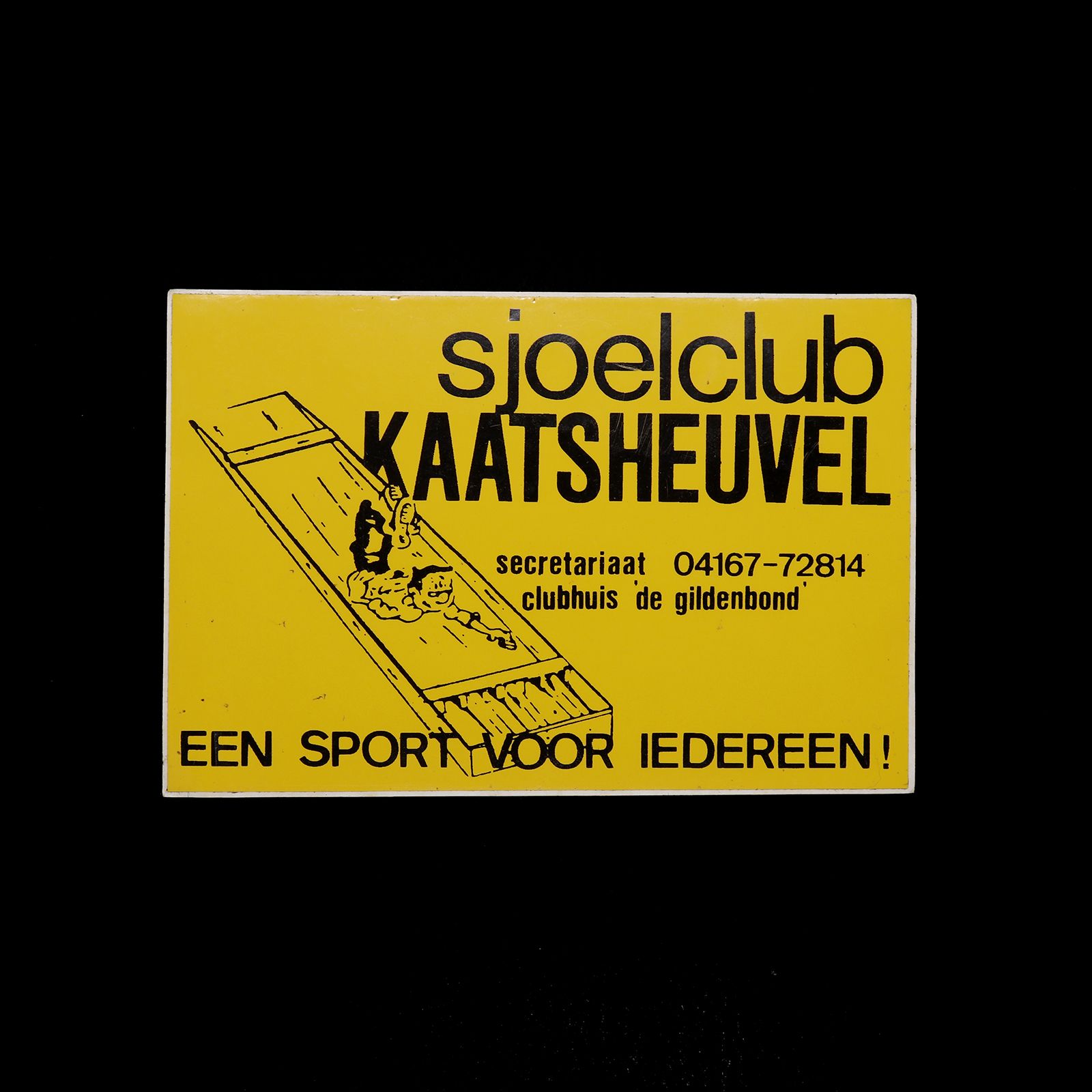 「sjoelclub KAATSHEUVEL」ヴィンテージステッカー ヨーロッパ