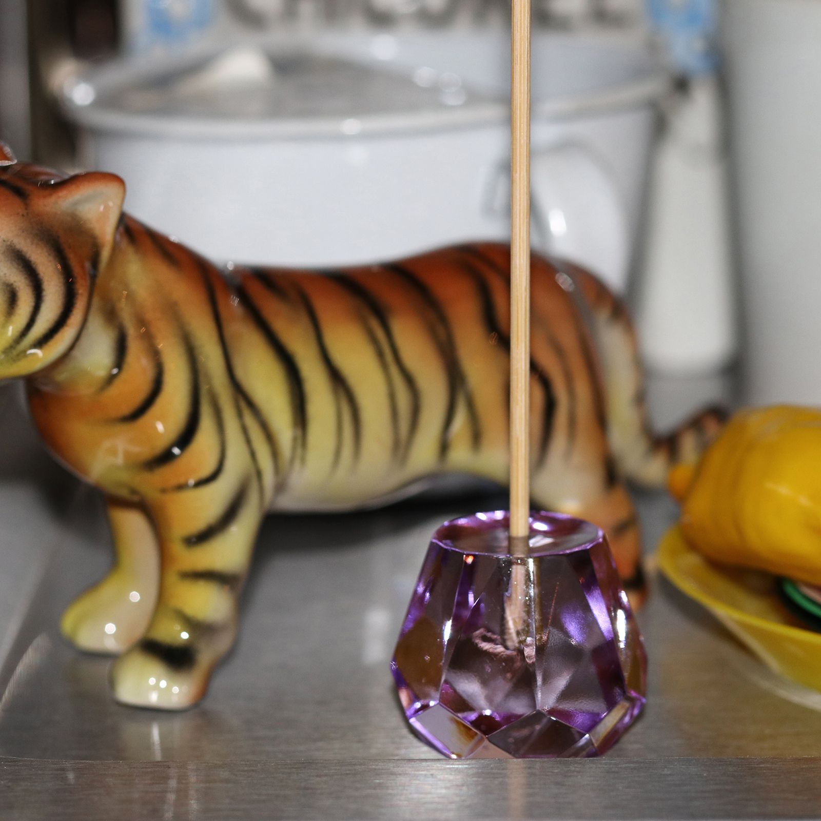 「CRYSTAL INCENSE HOLDER」Clear