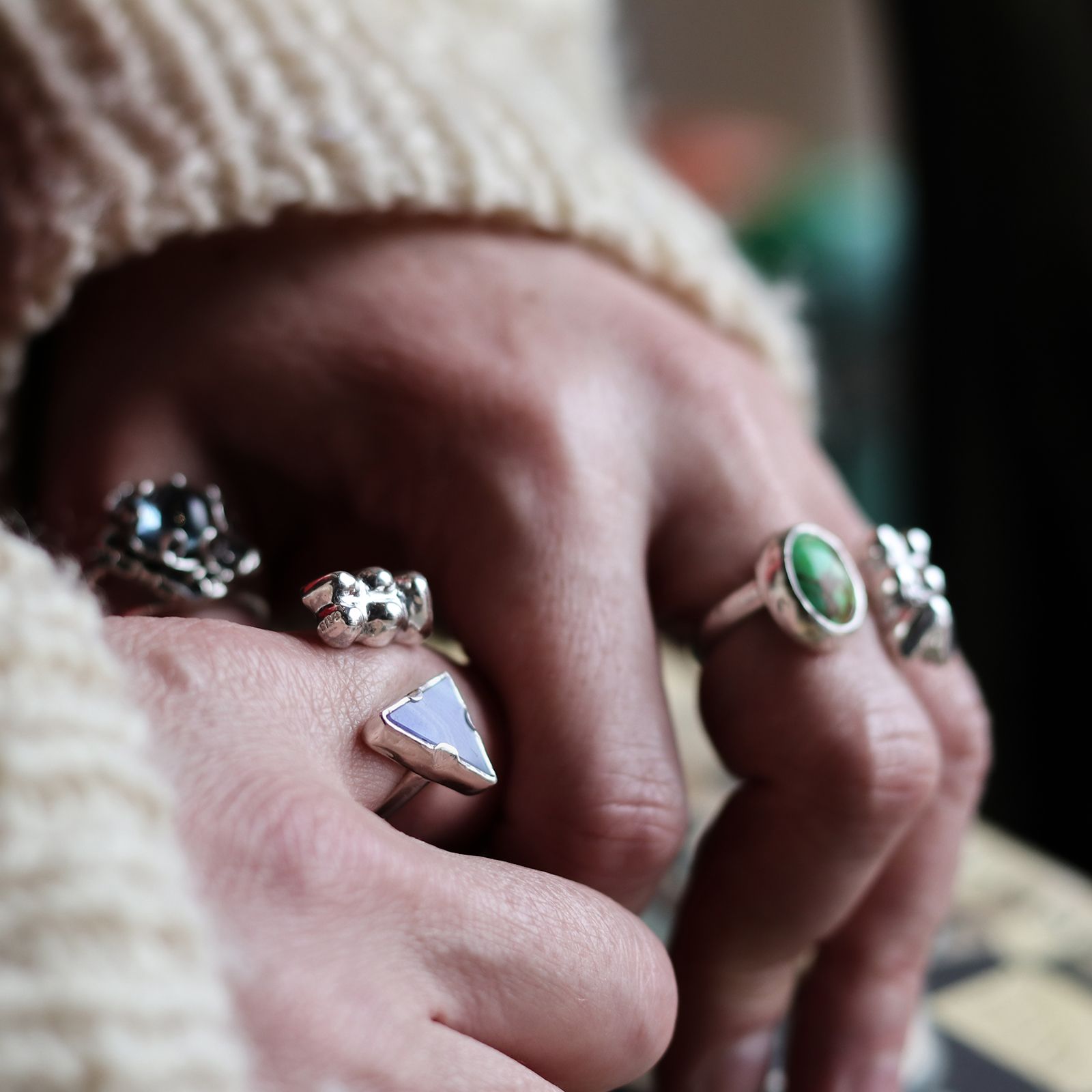 「Bear & Stone Ring 〇」リング