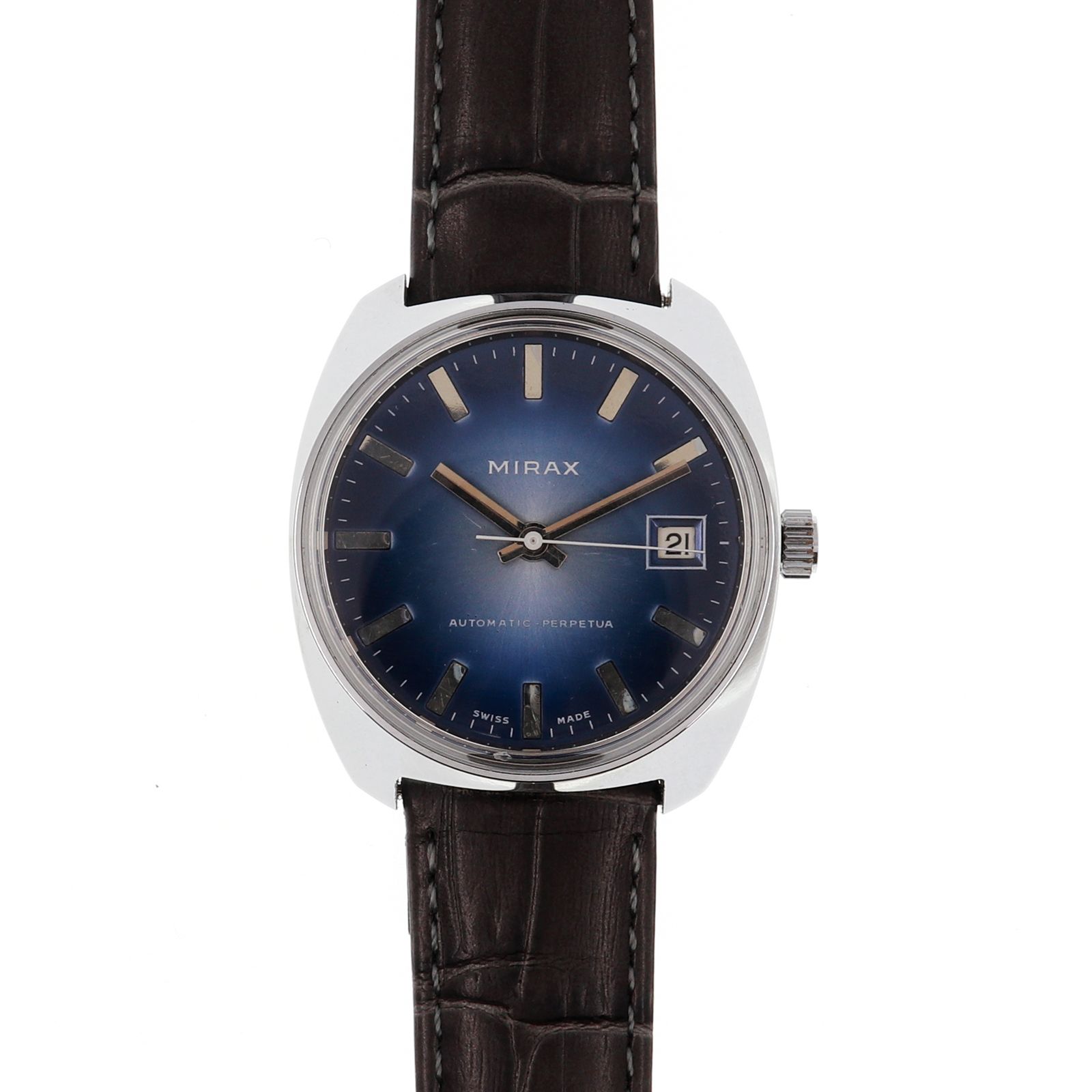 「MIRAX」automatic date watch デッドストック1950s 自動巻き スイス メンズ