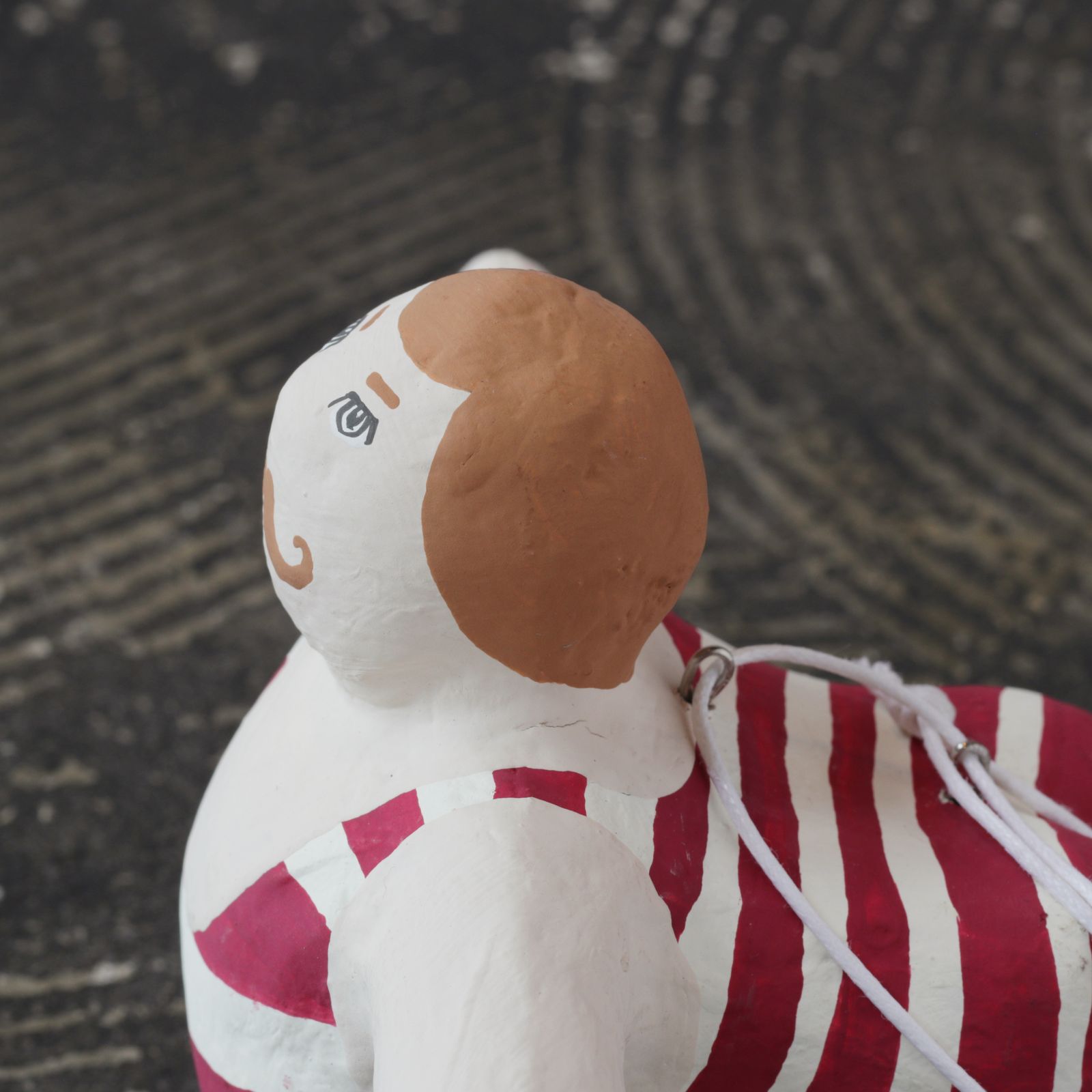 PAPIER MACHE LITTLE HANGING DIVER STRIPE 【BATELA】