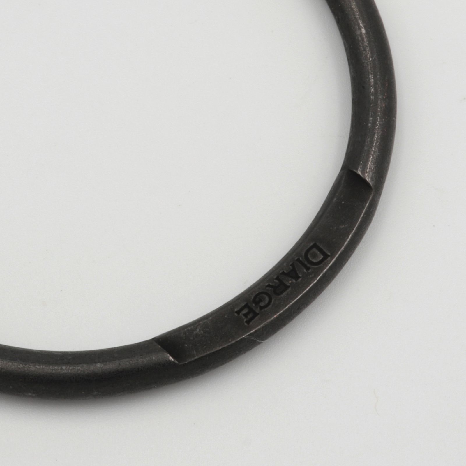 「ROUND KEYRING」キーリング ブラック